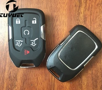Подмяна на 5 Бутона Smart Remote Key Shell Fix За автомобил GMC Blanks Калъф с логото на