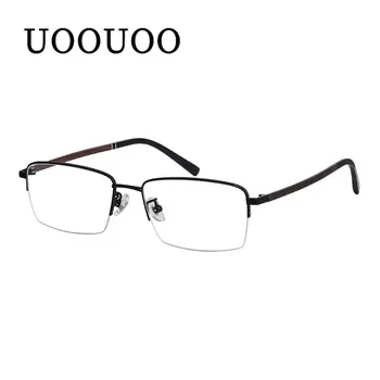 Мъжки слънчеви очила титанови точки в полурамке дървени дизайнерски очила по рецепта на поръчка прогресивни очила с една визия за мъже