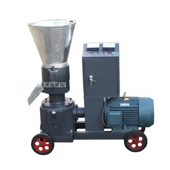Висококачествена грануляторная машина за производство на пелети с затором WKL200B 380 v 50 Hz, Утайка 200-300 кг / ч, дърво 70-110 кг / ч