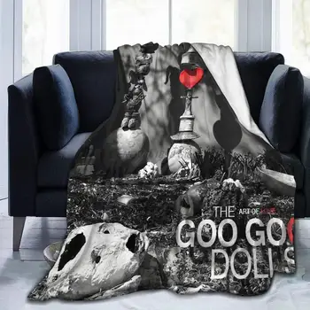 Goo Goo Dolls Ултра-Меко Одеяло Фланелевое Лесно Пушистое Топло Одеяло за Зимата на Спално Бельо, Канапе, Диван