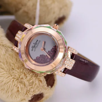 Луксозни Дамски Ръчни часовници Мелиса Lady, Елегантен Модерен Часовник С Кристали, Рокля Гривна От Розово Злато, Подарък За Ученички 1580