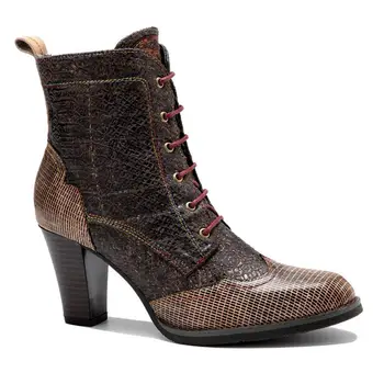 YourSeason/дамски обувки от естествена кожа 2022 г., ежедневни ежедневни обувки са ръчно изработени с цип, Лаконичная дамски обувки на платформа и Висок ток, с кръгло бомбе