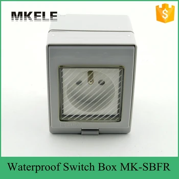 MK-SBFR PVC материал ниска цена, горещо продава електрически стенен прекъсвач, водоустойчив изход IP65 от производителя Китай