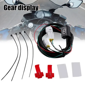 Мотоциклет Индикатор за Пренос на LCD Дигитален Дисплей Водоустойчив Тел Задната Изход Мотоциклет