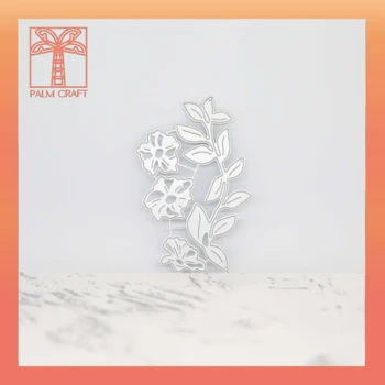 цвете диви цветя лист метал щанцоване умира 2020 САМ декоративни Албум за Изрезки от Хартиена Картичка производство на щанцовани занаяти релеф, Шаблони