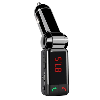 BC06 Автомобилен Mp3 Плейър, Bluetooth, Музикален Приемник на Адаптера на Микрофона, FM Трансмитер С LCD Дисплей Dual USB Зарядно за Кола