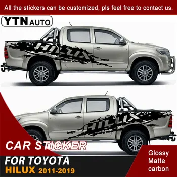 Подходящ За Toyota Hilux 2011-2019 Автомобили Стикер Muslinger Странична Врата В Ивицата Raing Графичен Винил Готина Автомобили Стикер На Поръчка