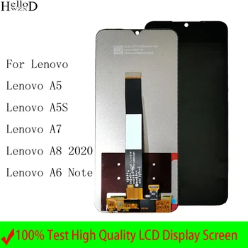 100% Тествани Дисплей За Lenovo A5 A5S A7 A8 2020 LCD сензорен дисплей, Дигитайзер, Монтаж, Подмяна На Lenovo A6 Note LCD