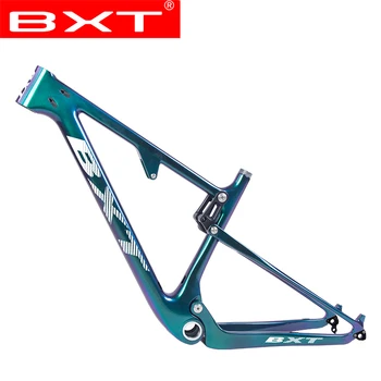 BXT Нова Велосипедна Рамка с Пълно Спиране T800 Карбоновая Рамка За Планински велосипед 142/148*12 мм Boost МТБ Велосипедна Рамка на BSA резервни Части За велосипеди