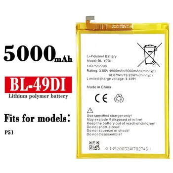 3,85 5000 mah BL-49DI Замяна Батерия За батерията на мобилен телефон itel