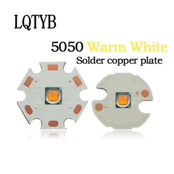 10шт 10 W led чип led лампа мъниста 5050 10 W топло бяла светлина с висока яркост, керамична лампа мъниста 80 mils чип LED фенерче