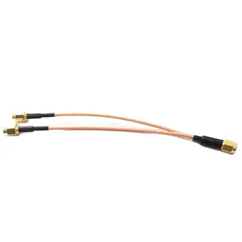 1 2 Y-образна Ивица Адаптер SMA Штекерный превключвател, 2X SMA Plug RF Коаксиален кабел RG316 15 см 6 