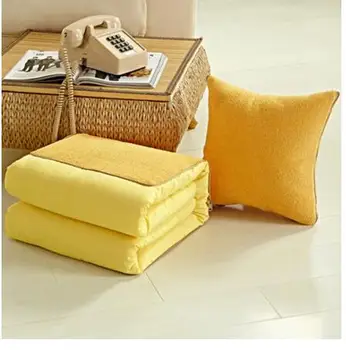 плътен цвят голяма въздушна възглавница одеяло на дивана купчина одеяло автомобил сгънати възглавница домакински текстил