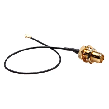 Абсолютно Нов на 15 см U. FL/IPX за RP-SMA Женски антена кабел за свързване с косичкой Злато