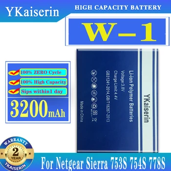 YKaiserin 3200 mah Батерия За Netgear Sierra 753 S 754 S 778 S W-1 W 1 W1 Батерия с голям капацитет + Песен НЯМА