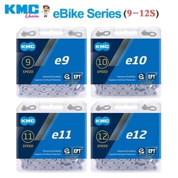 Верига за Электровелосипеда KMC E9 E10 E11 E12 Велосипедни Вериги 9S 10S 11S 12S резервни Части за свободни стаи 130/136 Връзки Антикорозионна Части за Електрически спортни велосипеди