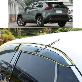За TOYOTA RAV4 XA50 2019 2020 2021 2022 Автомобилен Стайлинг на Купето Стикер Пластмасово Стъкло Вятърна Козирка за Защита От Дъжд/Слънце Вентилационни Част