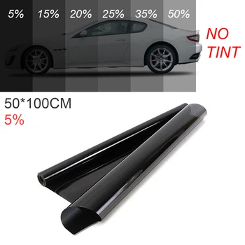 Пет на сто по-Прозрачна PVC Утолщает Автомобилна Стикер На Прозореца Завесата сенника На Предното Стъкло с UV-Защита на Страничната Филм VLT Слънчеви Етикети
