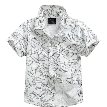 памучен 100% цветна риза хавайска риза aloha риза за момче T1546