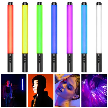 Портативна акумулаторна Светлинна Пръчка Multicolor LED Glow Stick Dimmable RGB Video Light Stick с 5 Режима на Осветление за Снимане
