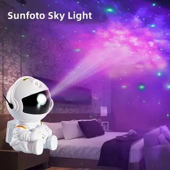 Галактика, Звезда Проектор Led Нощна Светлина На Звездното Небе Астронавт Проектори Лампа Декор Спални Нощно Светило Детски Подарък За Рожден Ден