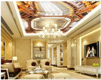 Европейската хол таван е украсен с фрески от хол Ресторант таван, стенни рисувани стенни панела