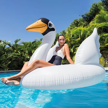Екологично Чист PVC Сгъсти Плувен Кръг За Възрастни Надуваем Плаващ Редица Плаващ Легло Вода Детско Определяне Голям Лебед