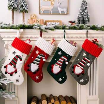 Коледен Отглеждане Нощни Украшение на Коледната Украса За Чорапи Доставка Рудолф Безлични Goblin за Деца на Семейство и Приятели, Подаръци