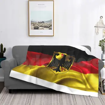 Германия Одеало За Диван Пътуване Германия Флаг Банер Държава На Земята Нация, Хората Гордостта На Дома Горд Съм Патриот