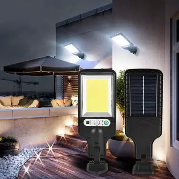 Соларни Улични лампи Открит Водоустойчив Сензор за Движение-Led монтиран на стената Лампа с 3 Режима на Осветление Слънчева Светлина за Градина вътрешен Двор на Нова