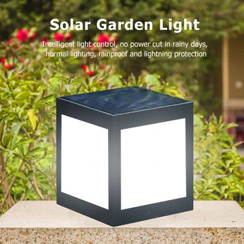 Лампа, стълб LED ABS, посочена в действие на слънчевата батерия прави водостотьким за на открито светлина вили градина